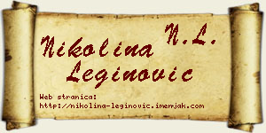 Nikolina Leginović vizit kartica